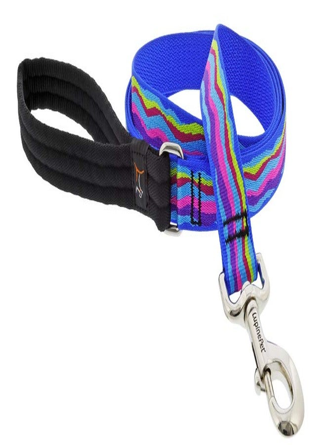 Lupine Dog Leash by Lupine 1" Wide Ripple Creek Design 6-Foot Long with Padded Handle - Image 1